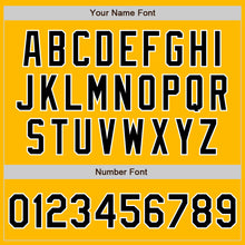 Laden Sie das Bild in den Galerie-Viewer, Custom Gold Black-White Authentic Baseball Jersey