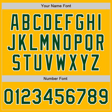 Laden Sie das Bild in den Galerie-Viewer, Custom Gold Green-White Authentic Baseball Jersey