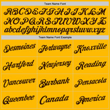 Laden Sie das Bild in den Galerie-Viewer, Custom Gold Brown Authentic Throwback Basketball Jersey