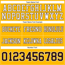 Laden Sie das Bild in den Galerie-Viewer, Custom Gold Brown-White Authentic Football Jersey