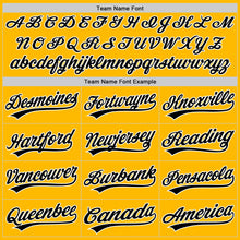 Load image into Gallery viewer, Custom Stitched Gold Black-White Baseball Pullover Sweatshirt Hoodie