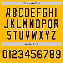 Load image into Gallery viewer, Custom Stitched Gold Brown-White Baseball Pullover Sweatshirt Hoodie