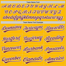 Charger l'image dans la galerie, Custom Stitched Gold Burgundy-White Baseball Pullover Sweatshirt Hoodie