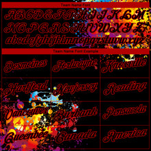 Load image into Gallery viewer, Custom Black Red 3D Pattern Design Dart Board Performance Golf Polo Shirt