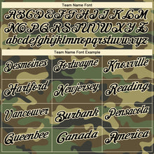 Load image into Gallery viewer, Custom Camo Black-Cream Performance Salute To Service Golf Polo Shirt