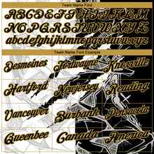Load image into Gallery viewer, Custom Graffiti Pattern Black-Old Gold 3D Scratch Performance Golf Polo Shirt