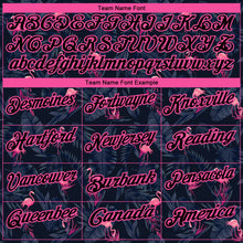 Load image into Gallery viewer, Custom Black Pink 3D Pattern Design Flamingo Performance Golf Polo Shirt