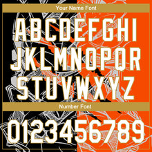 Laden Sie das Bild in den Galerie-Viewer, Custom Graffiti Pattern White Orange-Old Gold 3D Scratch Performance Golf Polo Shirt