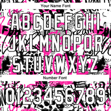 Laden Sie das Bild in den Galerie-Viewer, Custom Graffiti Pattern White-Black 3D Performance Golf Polo Shirt