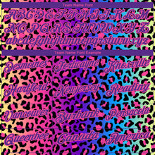 Charger l'image dans la galerie, Custom Pink Purple-Black 3D Pattern Design Leopard Print Performance Golf Polo Shirt