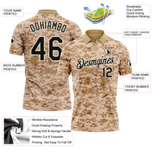 Charger l'image dans la galerie, Custom Camo Black-Cream Performance Salute To Service Golf Polo Shirt
