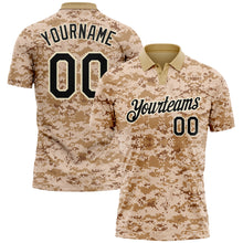 Charger l'image dans la galerie, Custom Camo Black-Cream Performance Salute To Service Golf Polo Shirt