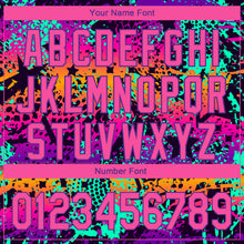 Laden Sie das Bild in den Galerie-Viewer, Custom Graffiti Pattern Pink-Purple 3D Performance Golf Polo Shirt