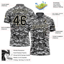 Charger l'image dans la galerie, Custom Camo Black-Cream Performance Salute To Service Golf Polo Shirt