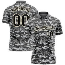 Charger l'image dans la galerie, Custom Camo Black-Cream Performance Salute To Service Golf Polo Shirt