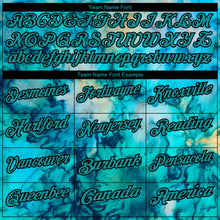 Load image into Gallery viewer, Custom Tie Dye Teal-Black 3D Performance Golf Polo Shirt