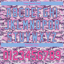 Load image into Gallery viewer, Custom Camo Pink-Light Blue Performance Salute To Service Golf Polo Shirt