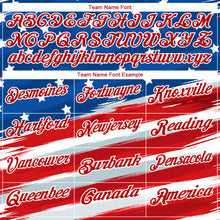 Charger l'image dans la galerie, Custom Royal White-Red 3D American Flag Performance Golf Polo Shirt