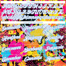 Laden Sie das Bild in den Galerie-Viewer, Custom Graffiti Pattern White-Light Blue 3D Bright Psychedelic Performance Golf Polo Shirt