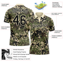 Charger l'image dans la galerie, Custom Camo Black-Cream Performance Salute To Service Golf Polo Shirt
