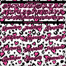 Charger l'image dans la galerie, Custom White Black-Pink 3D Pattern Design Leopard Print Performance Golf Polo Shirt