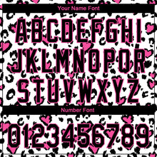 Charger l'image dans la galerie, Custom White Black-Pink 3D Pattern Design Leopard Print Performance Golf Polo Shirt