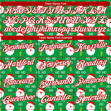 Загрузить изображение в средство просмотра галереи, Custom Grass Green Red-White 3D Christmas Performance Golf Polo Shirt