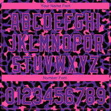 Laden Sie das Bild in den Galerie-Viewer, Custom Purple Pink 3D Pattern Design Leopard Print Performance Golf Polo Shirt