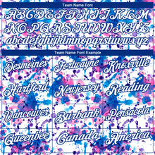 Laden Sie das Bild in den Galerie-Viewer, Custom Graffiti Pattern White-Royal 3D Abstract Watercolor Performance Golf Polo Shirt