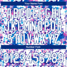 Laden Sie das Bild in den Galerie-Viewer, Custom Graffiti Pattern White-Royal 3D Abstract Watercolor Performance Golf Polo Shirt