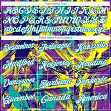 Laden Sie das Bild in den Galerie-Viewer, Custom Graffiti Pattern White-Teal 3D Abstract Urban Performance Golf Polo Shirt