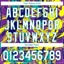 Laden Sie das Bild in den Galerie-Viewer, Custom Graffiti Pattern White-Teal 3D Abstract Urban Performance Golf Polo Shirt