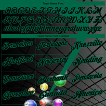 Charger l'image dans la galerie, Custom Black Kelly Green 3D Pattern Design Billiards Performance Polo Shirt