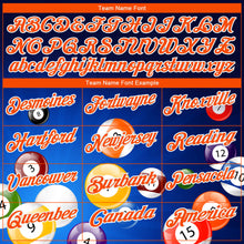 Charger l'image dans la galerie, Custom Royal Orange-White 3D Pattern Design Billiards Performance Polo Shirt