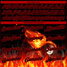 Загрузить изображение в средство просмотра галереи, Custom Black Red 3D Pattern Design Flame Billiards 8 Ball Performance Polo Shirt