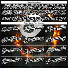 Charger l'image dans la galerie, Custom Black White 3D Pattern Design Flame Billiards 8 Ball Performance Polo Shirt