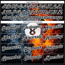 Charger l'image dans la galerie, Custom Black White 3D Pattern Design Flame Billiards 8 Ball Performance Polo Shirt