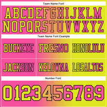 Laden Sie das Bild in den Galerie-Viewer, Custom Neon Yellow Pink-Black Authentic Gradient Fashion Football Jersey