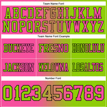Charger l'image dans la galerie, Custom Neon Green Pink-Black Authentic Gradient Fashion Football Jersey