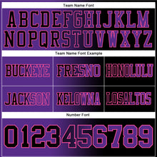 Laden Sie das Bild in den Galerie-Viewer, Custom Black Purple-Pink Authentic Gradient Fashion Football Jersey