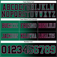 Laden Sie das Bild in den Galerie-Viewer, Custom Black Kelly Green-Pink Authentic Gradient Fashion Football Jersey