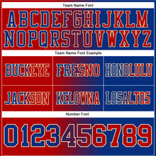 Laden Sie das Bild in den Galerie-Viewer, Custom Royal Red-Cream Authentic Gradient Fashion Football Jersey