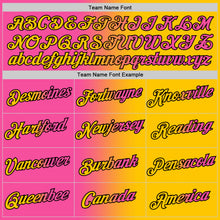 Laden Sie das Bild in den Galerie-Viewer, Custom Yellow Pink-Black Gradient Fashion Performance T-Shirt