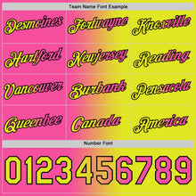 Load image into Gallery viewer, Custom Neon Yellow Pink-Black Gradient Fashion Performance T-Shirt