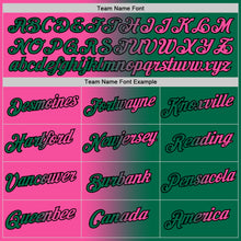Charger l'image dans la galerie, Custom Kelly Green Pink-Black Gradient Fashion Performance T-Shirt