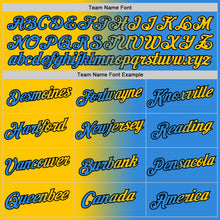 Загрузить изображение в средство просмотра галереи, Custom Powder Blue Yellow-Black Gradient Fashion Performance T-Shirt