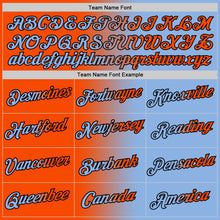 Laden Sie das Bild in den Galerie-Viewer, Custom Light Blue Orange-Black Gradient Fashion Performance T-Shirt