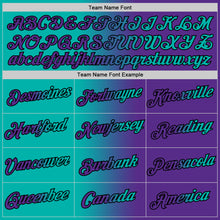 Load image into Gallery viewer, Custom Purple Aqua-Black Gradient Fashion Performance T-Shirt