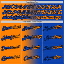Load image into Gallery viewer, Custom Thunder Blue Bay Orange-Black Gradient Fashion Performance T-Shirt