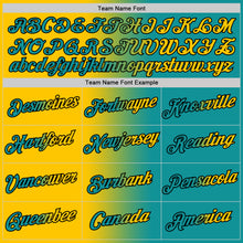 Load image into Gallery viewer, Custom Teal Yellow-Black Gradient Fashion Performance T-Shirt